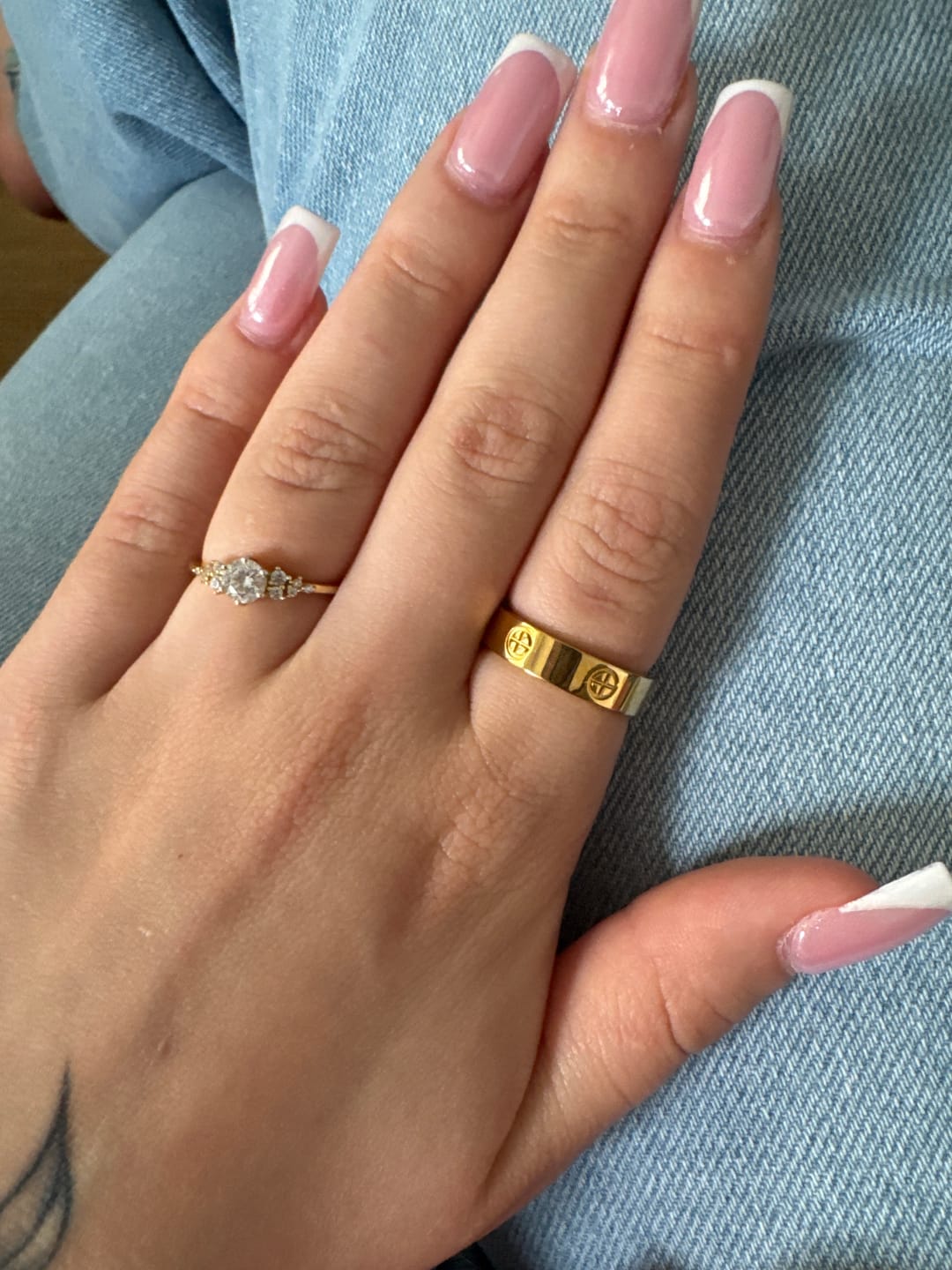 Customer photo review of Timeless Affection Ring 14 Karat vergoldet