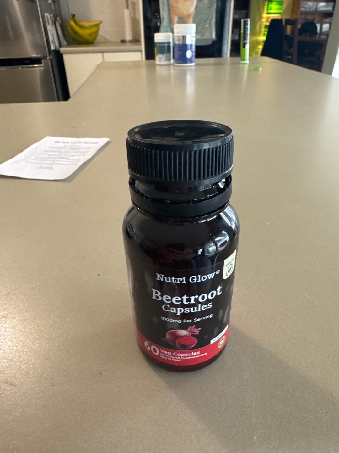 Customer photo review of Nutri Glow Organic Beetroot 60 Capsules