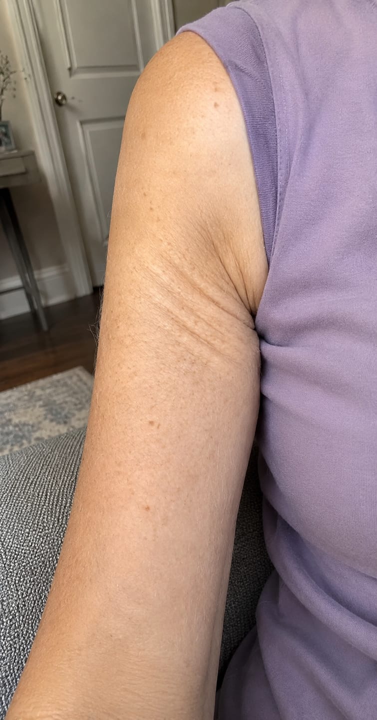 Customer photo review of NØRD BODY Peptide Body Oil