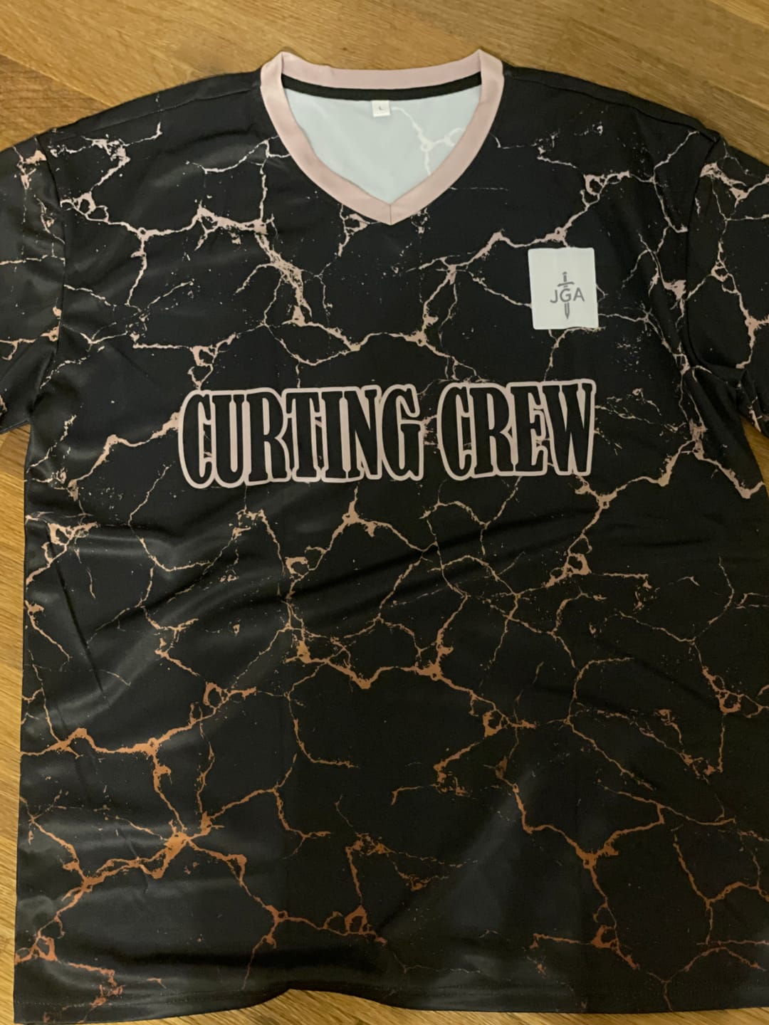 Customer photo review of Benutzerdefinierte Schwarz Hellbraun Trikots für Männer Frauen Personalisierte Fußball Uniformen für Erwachsene und Kind