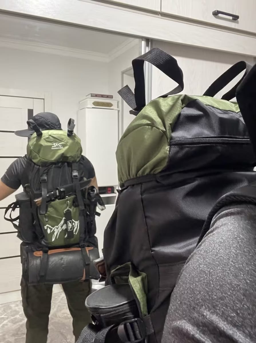 Customer photo review of Waterproof Hiking Backpack – 90L Capacity – Adventure Ready