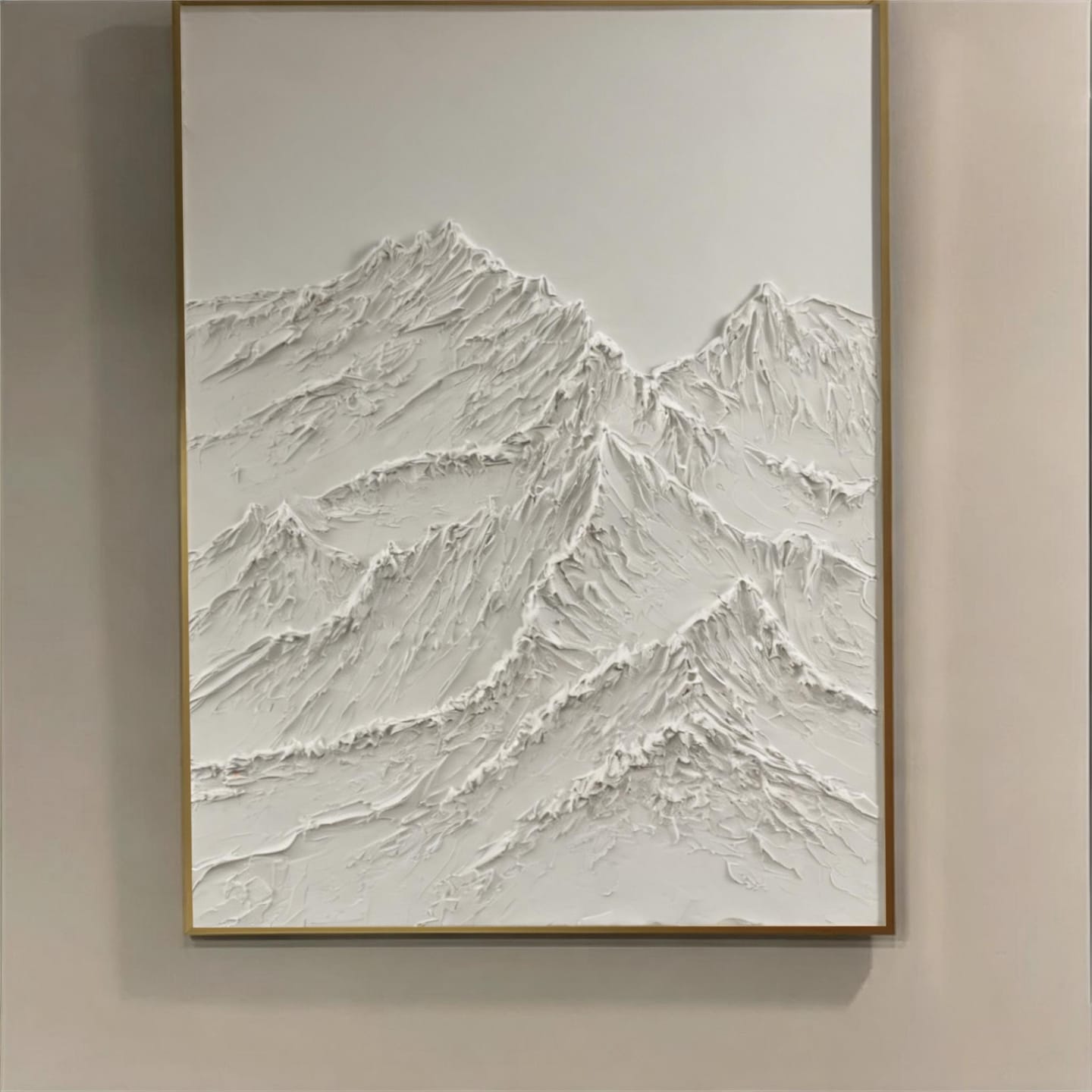 Customer photo review of White Textured Minimalist Wall Art #WT036