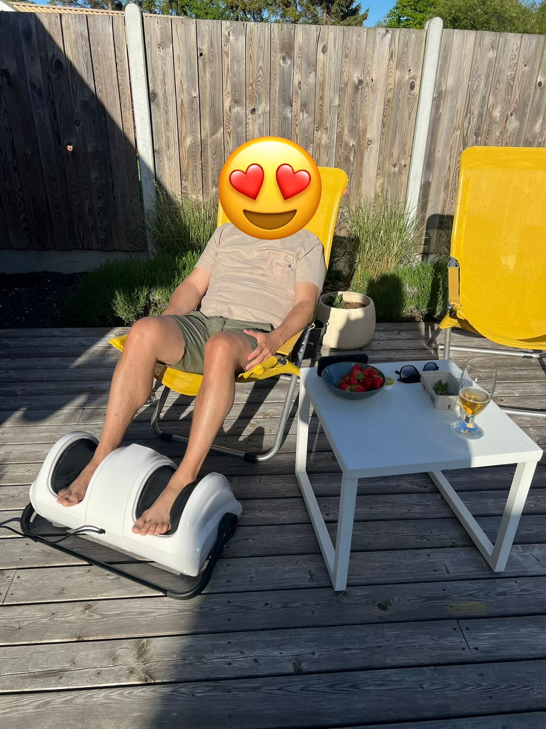 Customer photo review of Fod- og lægmassageapparat med fjernbetjening