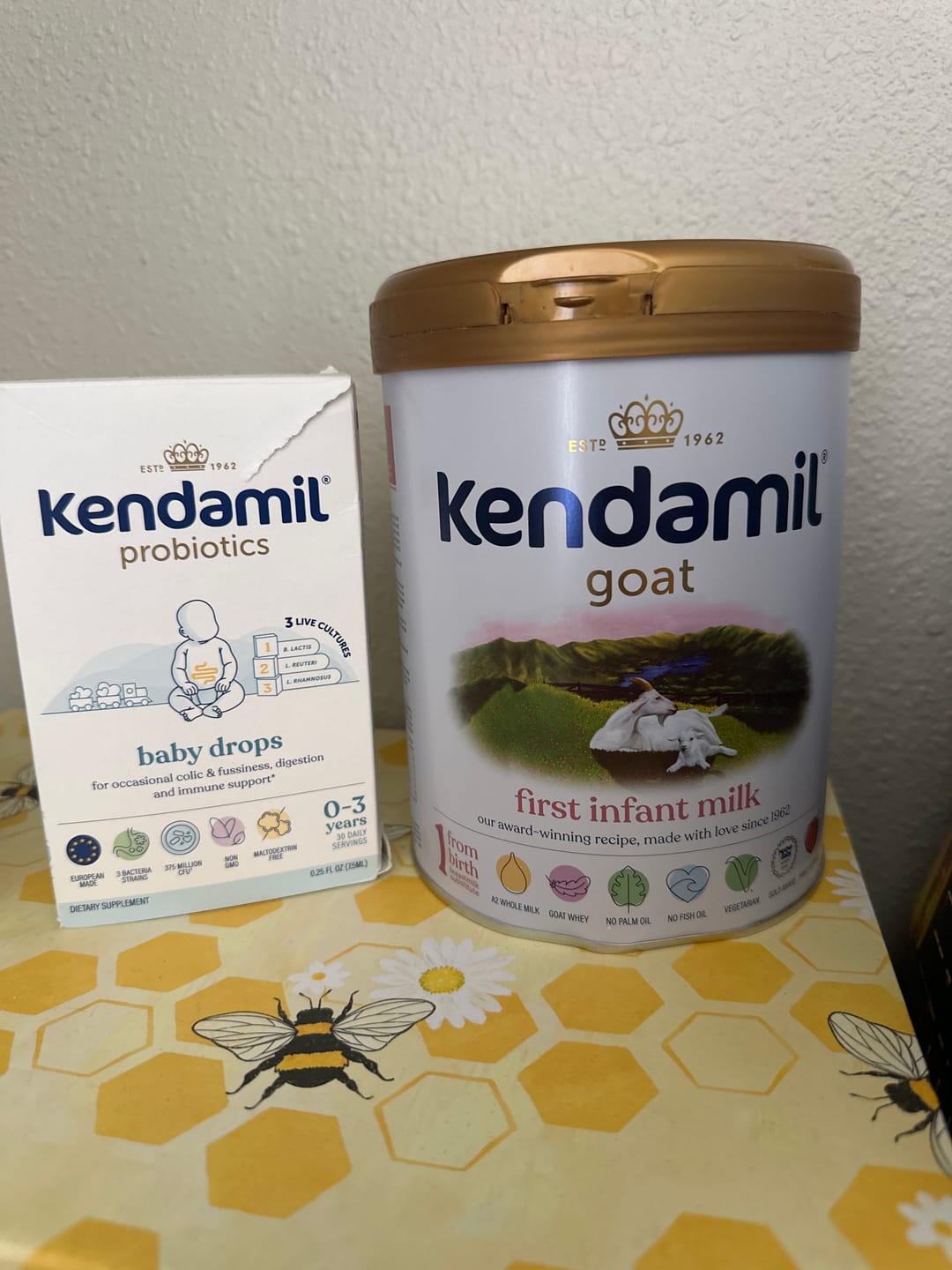 Customer photo review of Kendamil Stage 1 Goat Milk Formula 800g