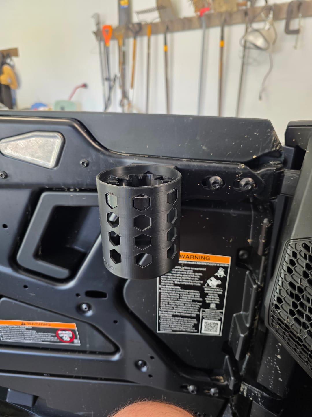 Customer photo review of Door-Mounted Cup Holder — 2024-2026 Polaris RZR XP 1000 (Pair)