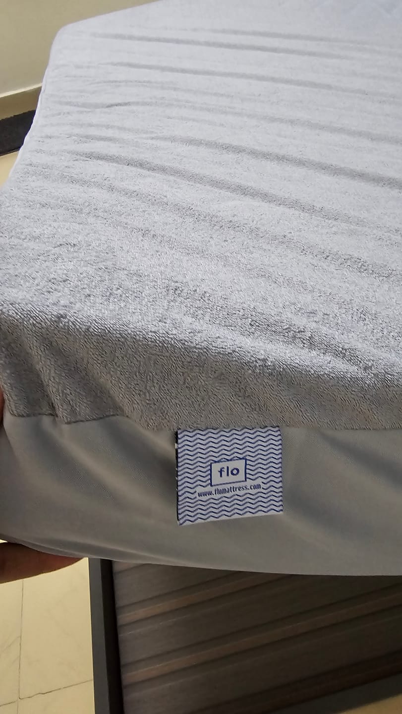 Customer photo review of Flo Aloe Vera Gel Infused Waterproof Mattress Protector