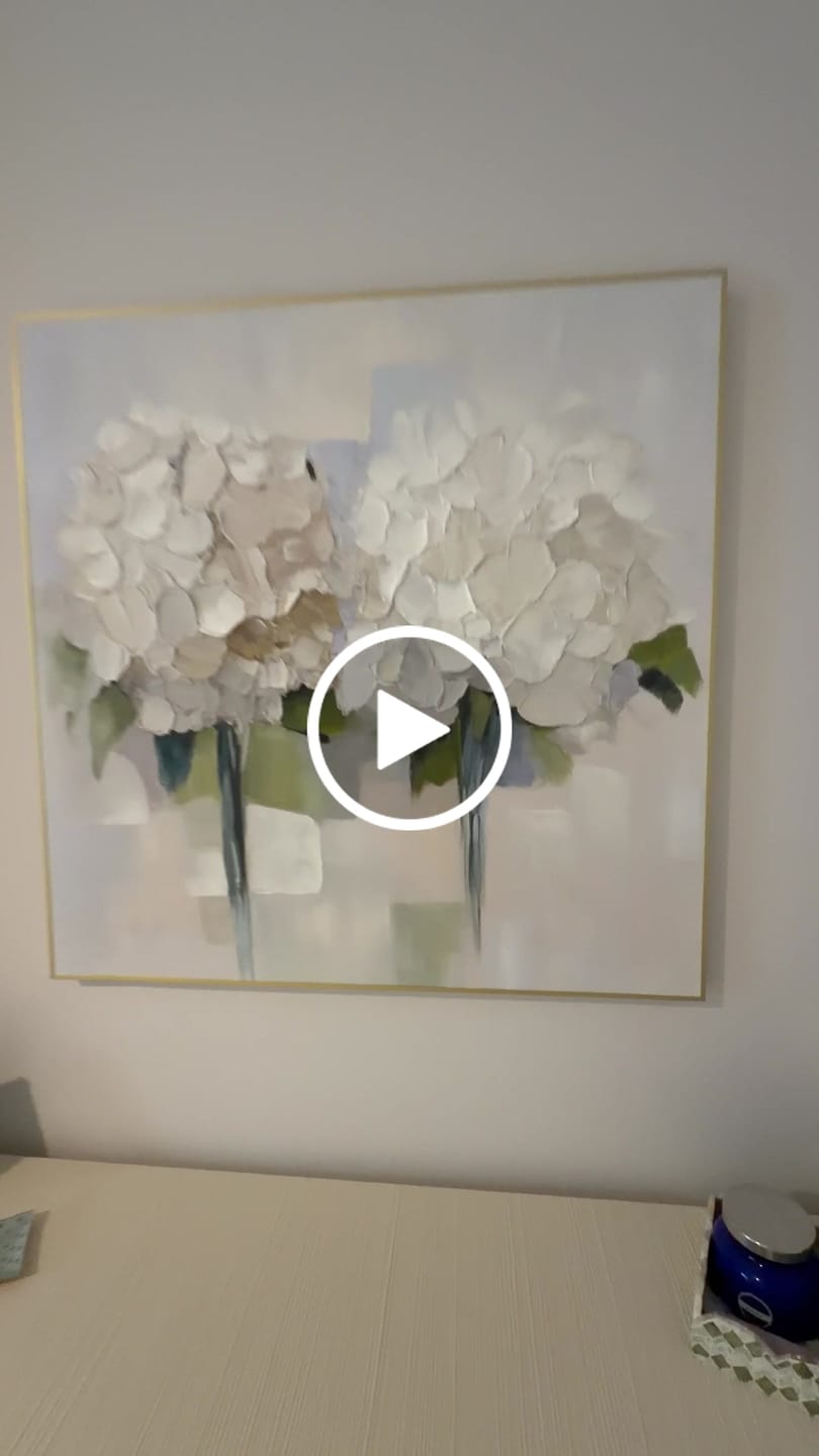 Customer video review of Flower Abstract Textured Wall Art Set of 2 #FP130