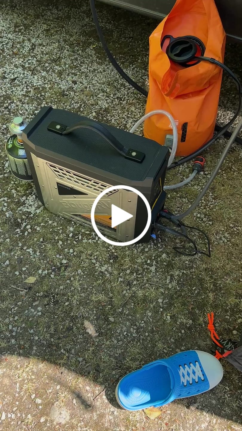 Customer video review of BougeRV Neuer tragbarer Propangas-Wassererhitzer für Campingzwecke im Freien