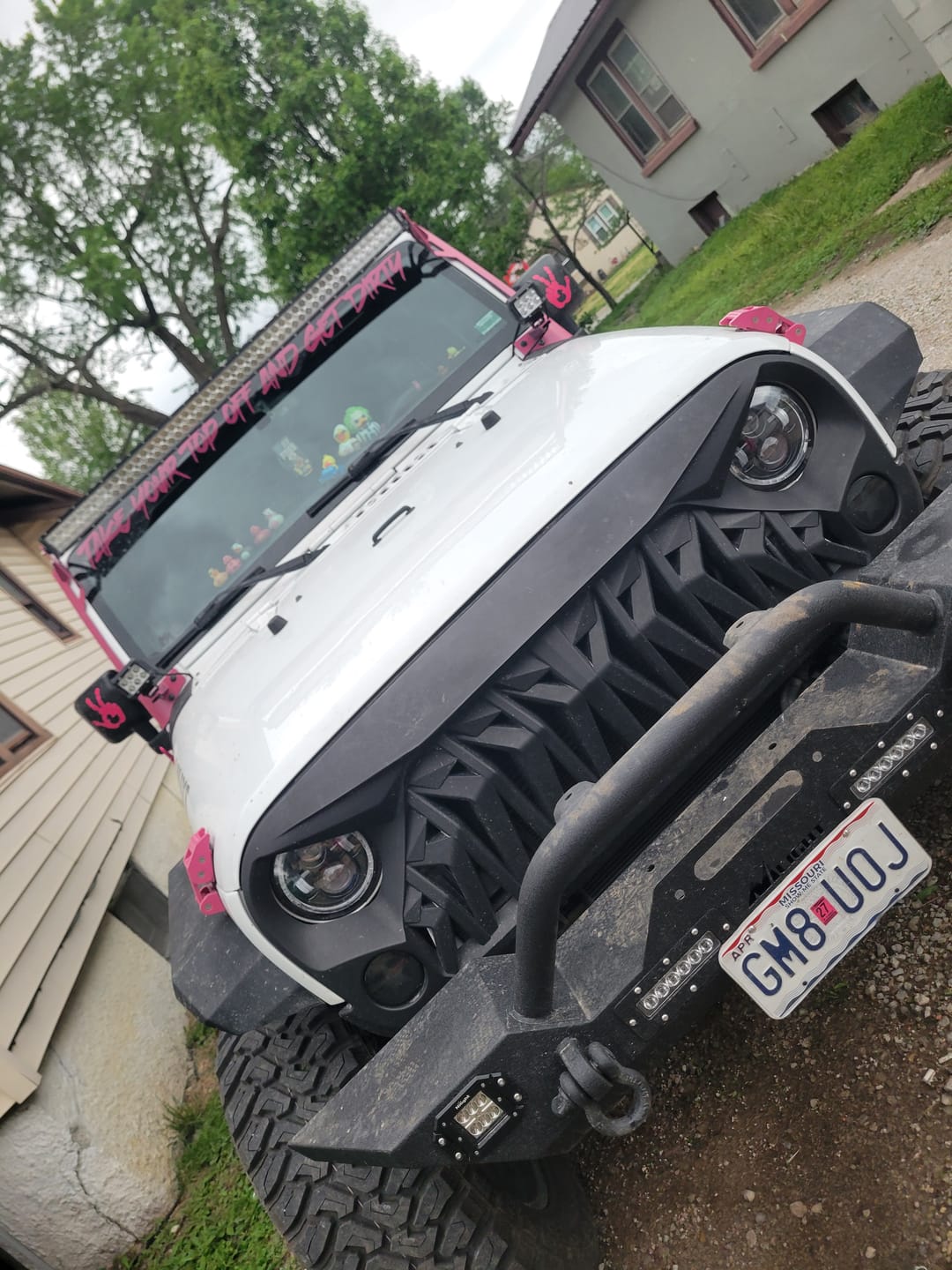 Customer photo review of Light Bar Cover | Dual Row 52"