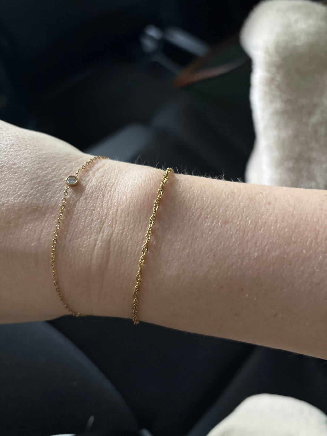 Customer photo review of FINE. bracelet