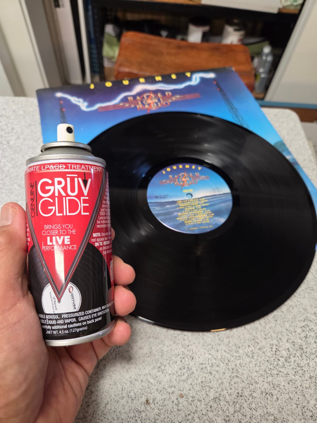 Customer photo review of Odyssey GruvGlide LP Vinyl Record Cleaning Treatment Kit