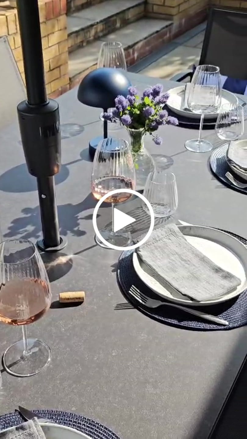 Customer video review of Outdoor Garden Waterproof Rectangle Cushion - 3 Stripes