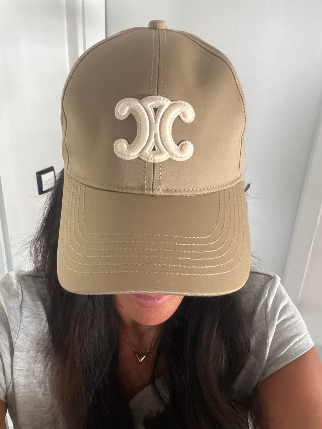 Customer photo review of celin base ball cap triomphe in cotton
