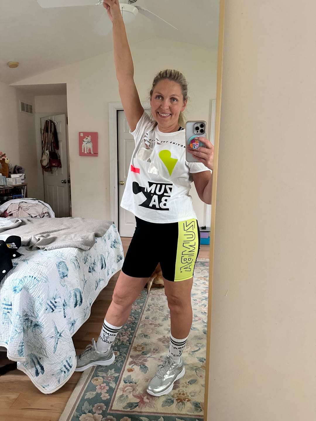 Customer photo review of Zumba 25 High Low Crew Neck Top