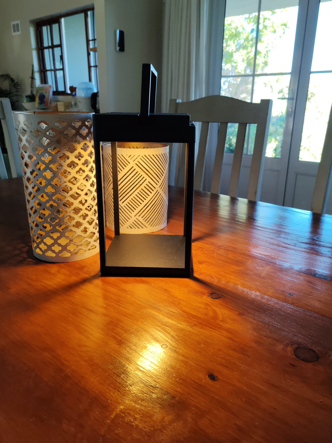 Customer photo review of Luxury Metal Solar Lantern