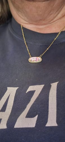 Customer photo review of Scarlett Floral Necklace