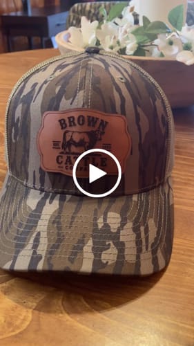 Customer video review of Custom Leather Patch Trucker Hat - Richardson 112P