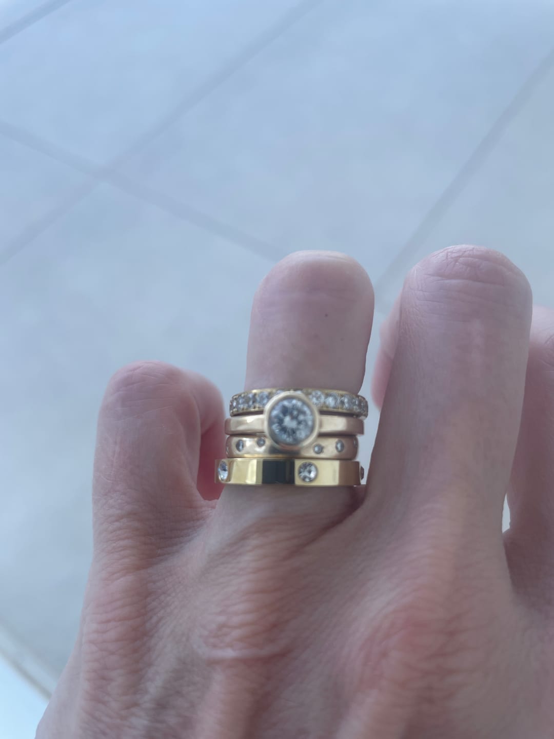 Customer photo review of Eternity Band Ring