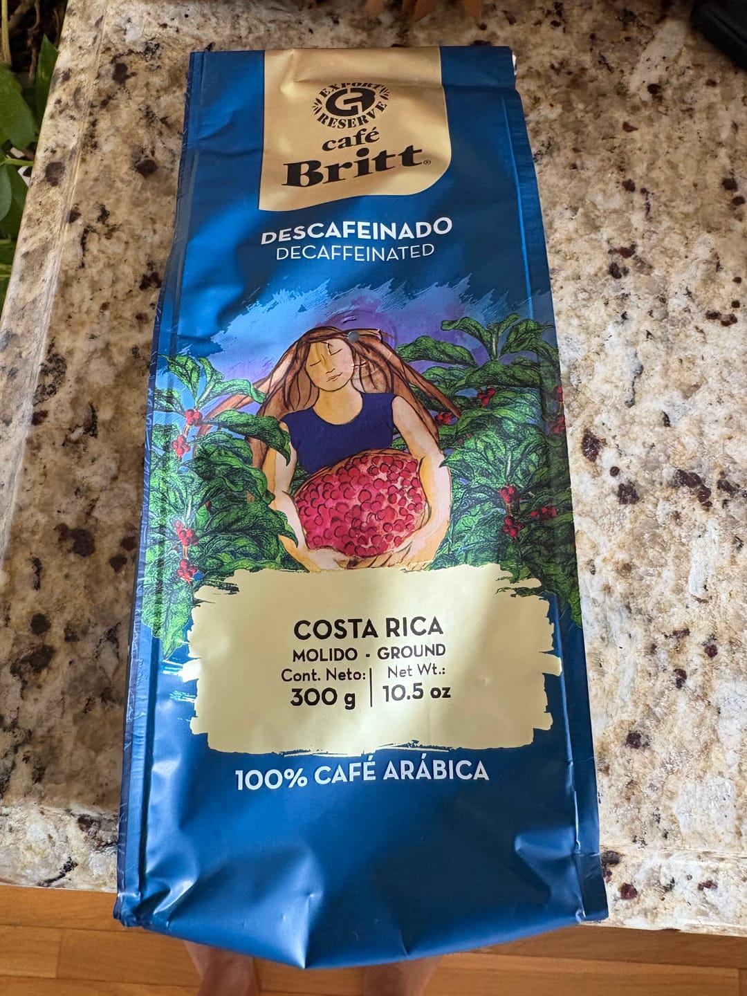 Customer photo review of COSTA RICAN DECAFFEINATED COFFEE
