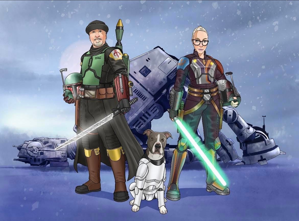Customer photo review of Star Wars Jedi Portrait — Digital Download