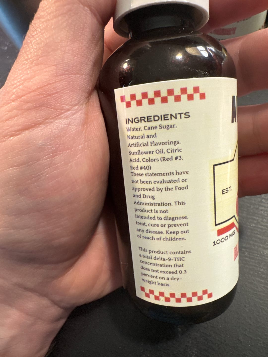 Customer photo review of Nano THC Syrup