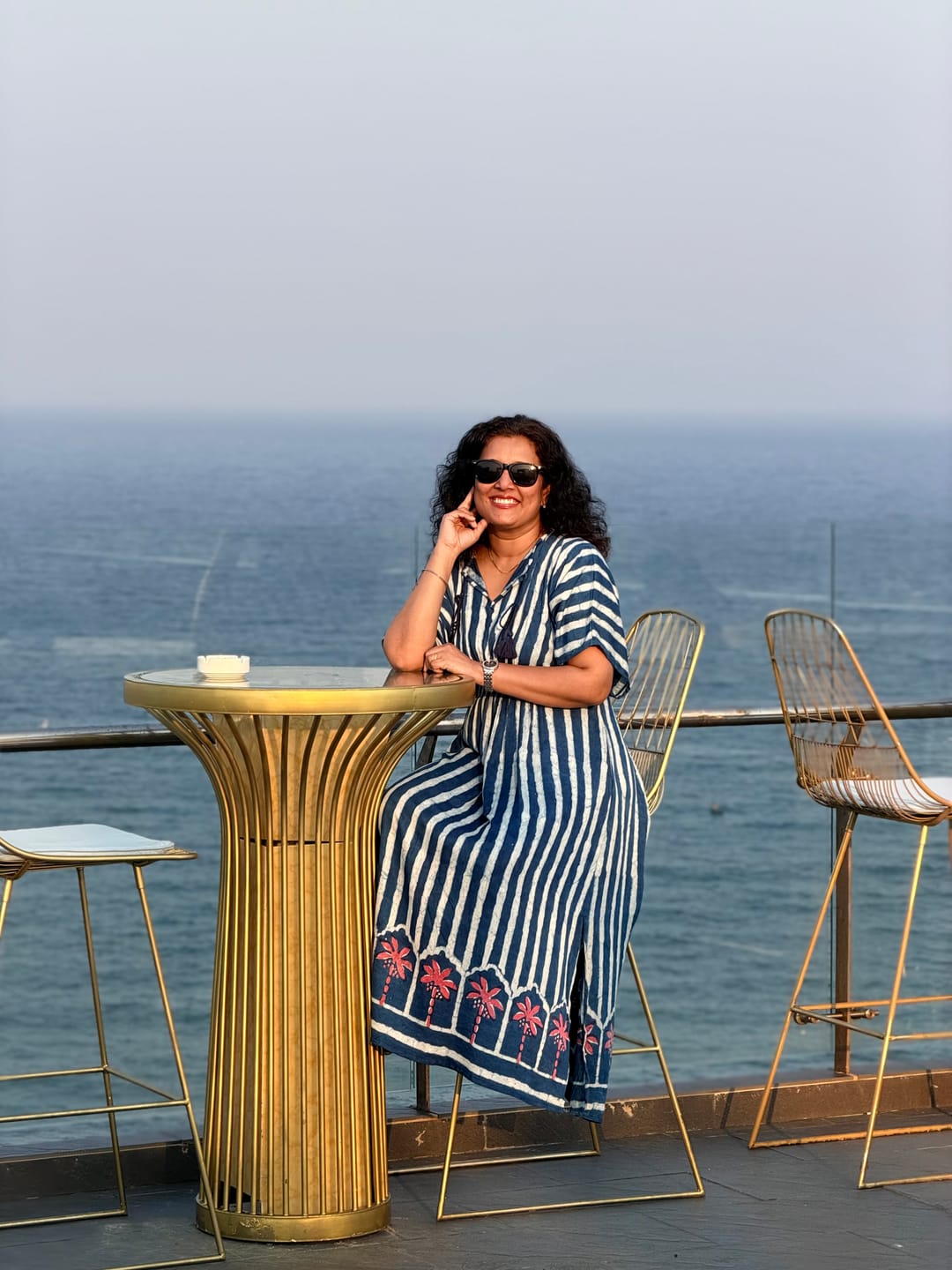 Customer photo review of Mrignayani Dabu Fit & Flare Maxi Dress