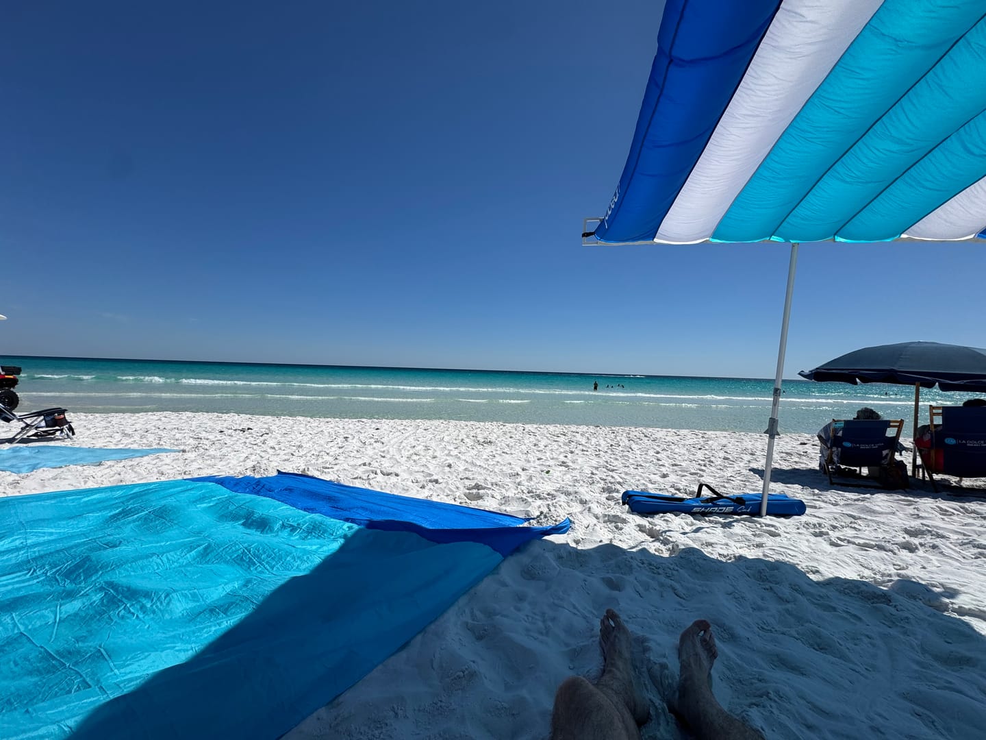 Customer photo review of ShadeSock - Wind-Inflating, Silent Beach Shade