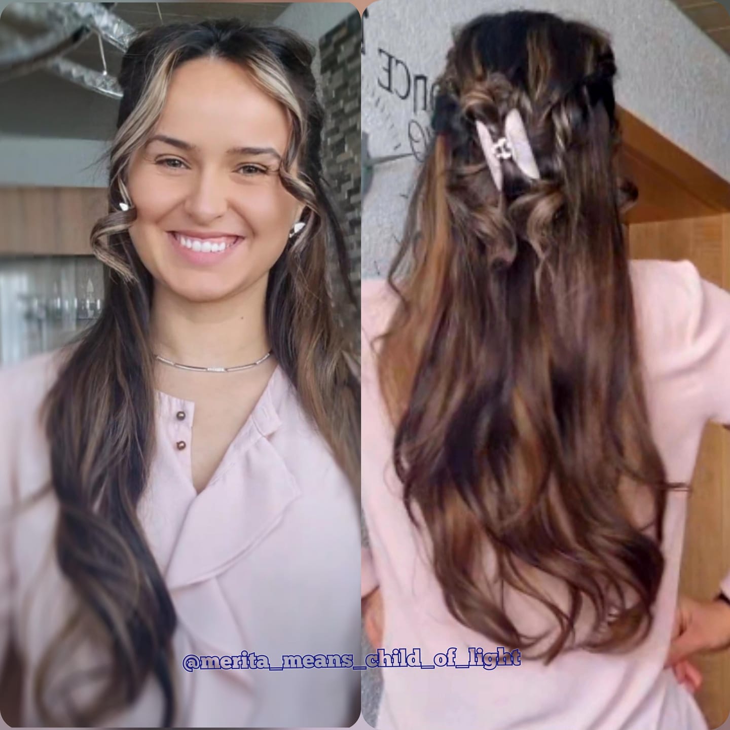 Customer photo review of Remy Halo Extensions – Glatt