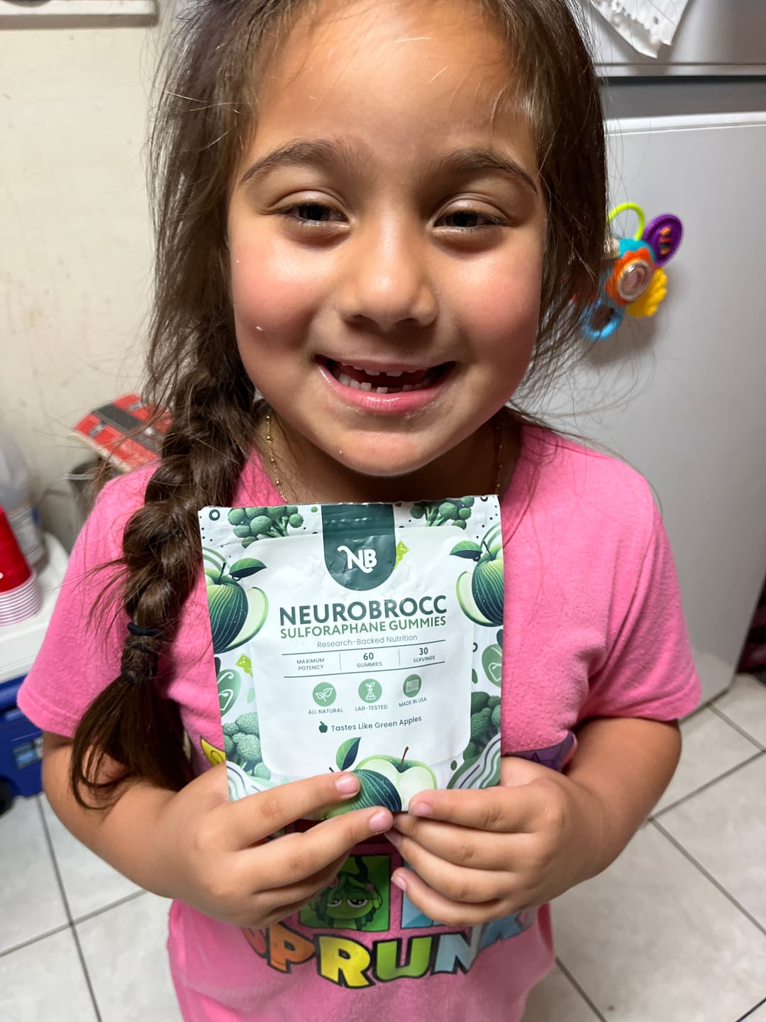 Customer photo review of NeuroBrocc Gummies for Kids