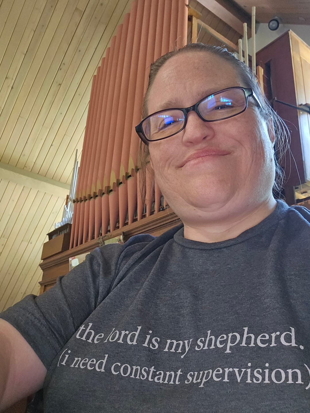 Customer photo review of Constant Supervision T-Shirt