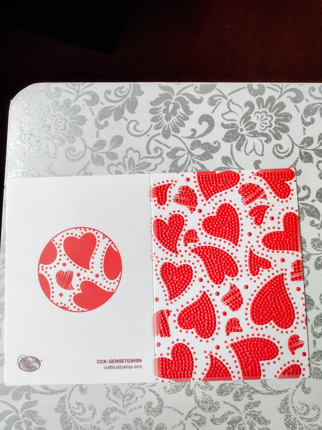 Customer photo review of Spring Crystal Art Card Making Kit x 24 Cards