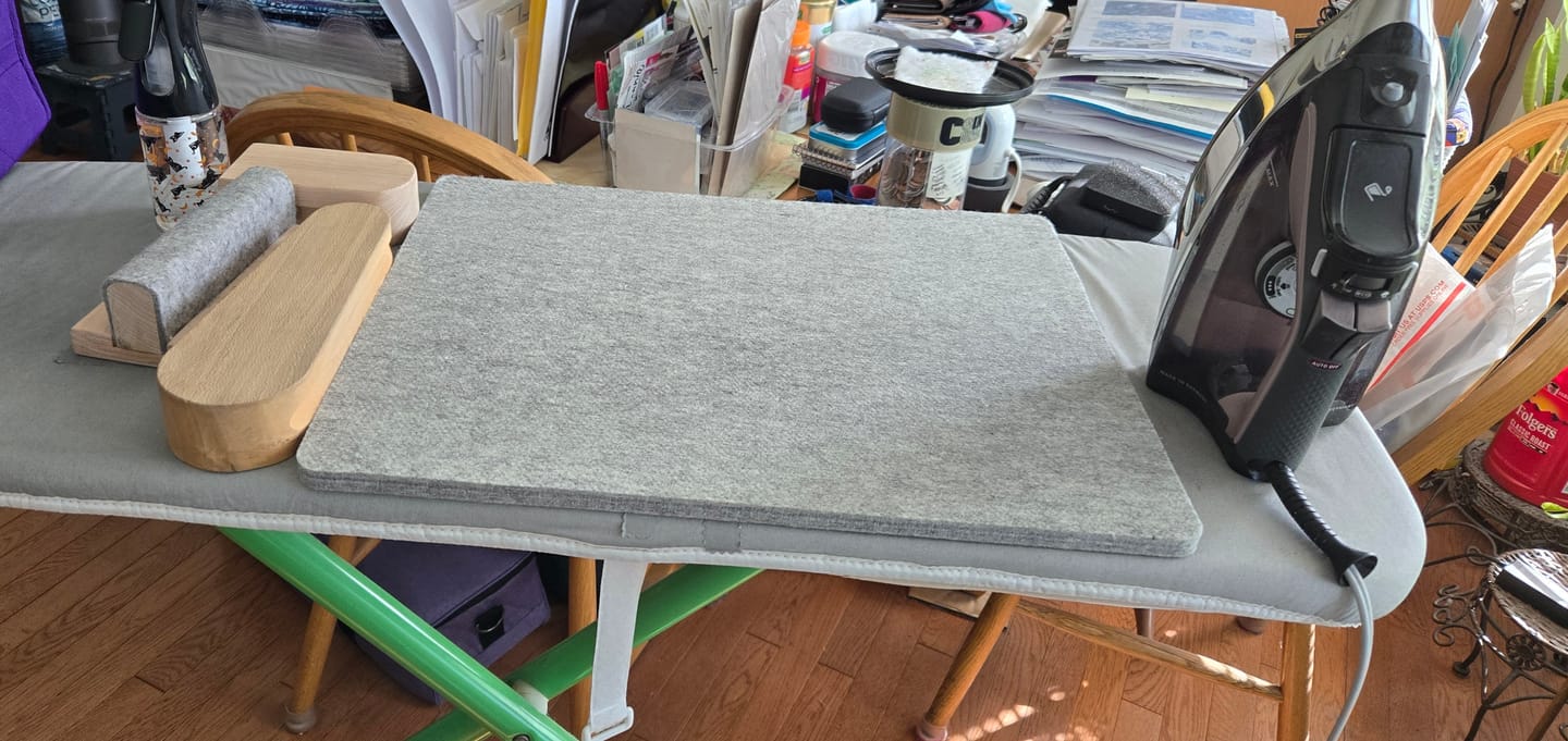Customer photo review of Sew Creative Wool Pressing Mat