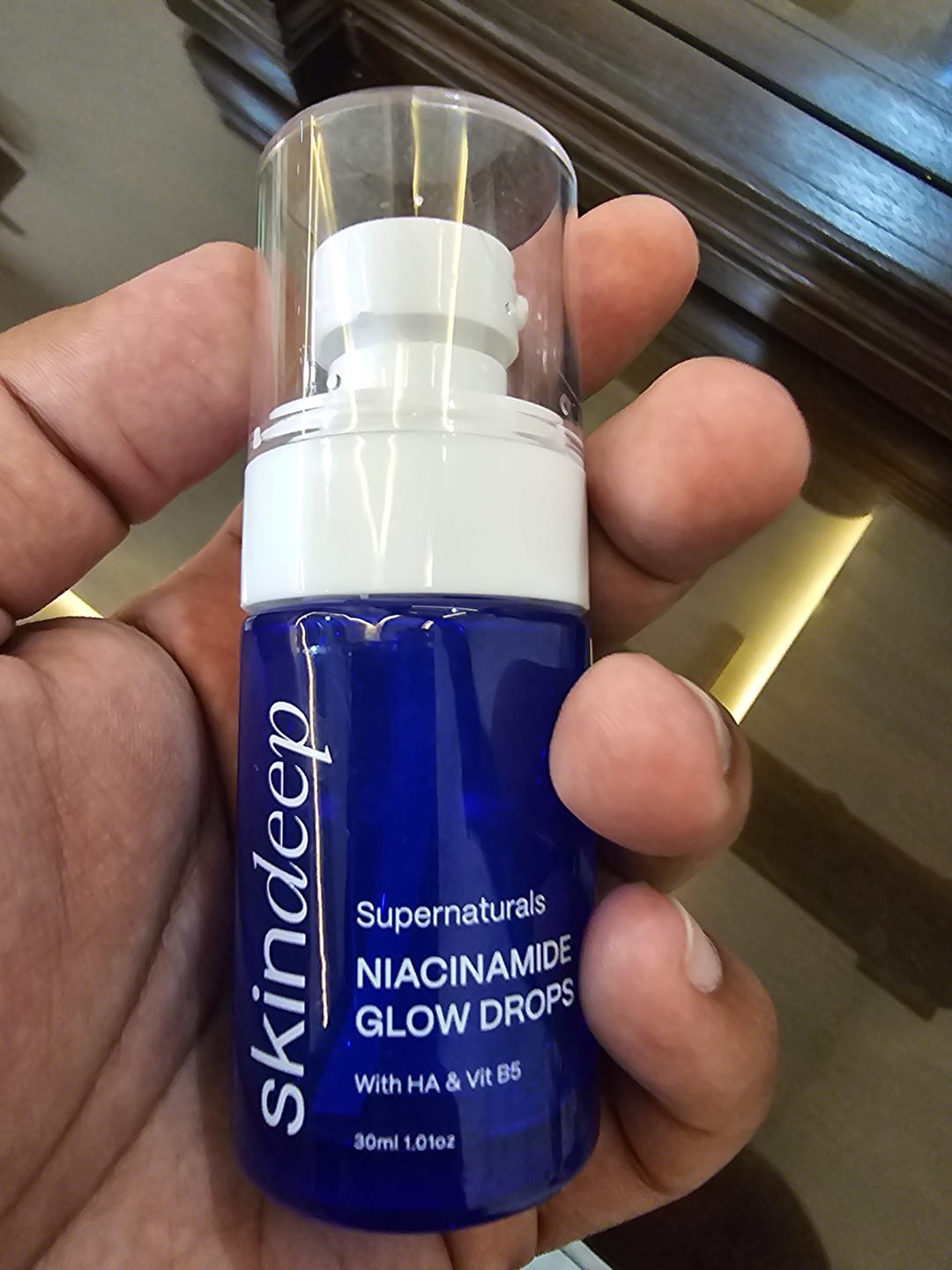 Customer photo review of NIACINAMIDE GLOW DROPS - with HA & Vit B5