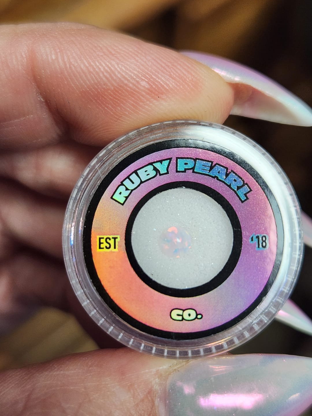Customer photo review of 4mm Opal Terp Pearls