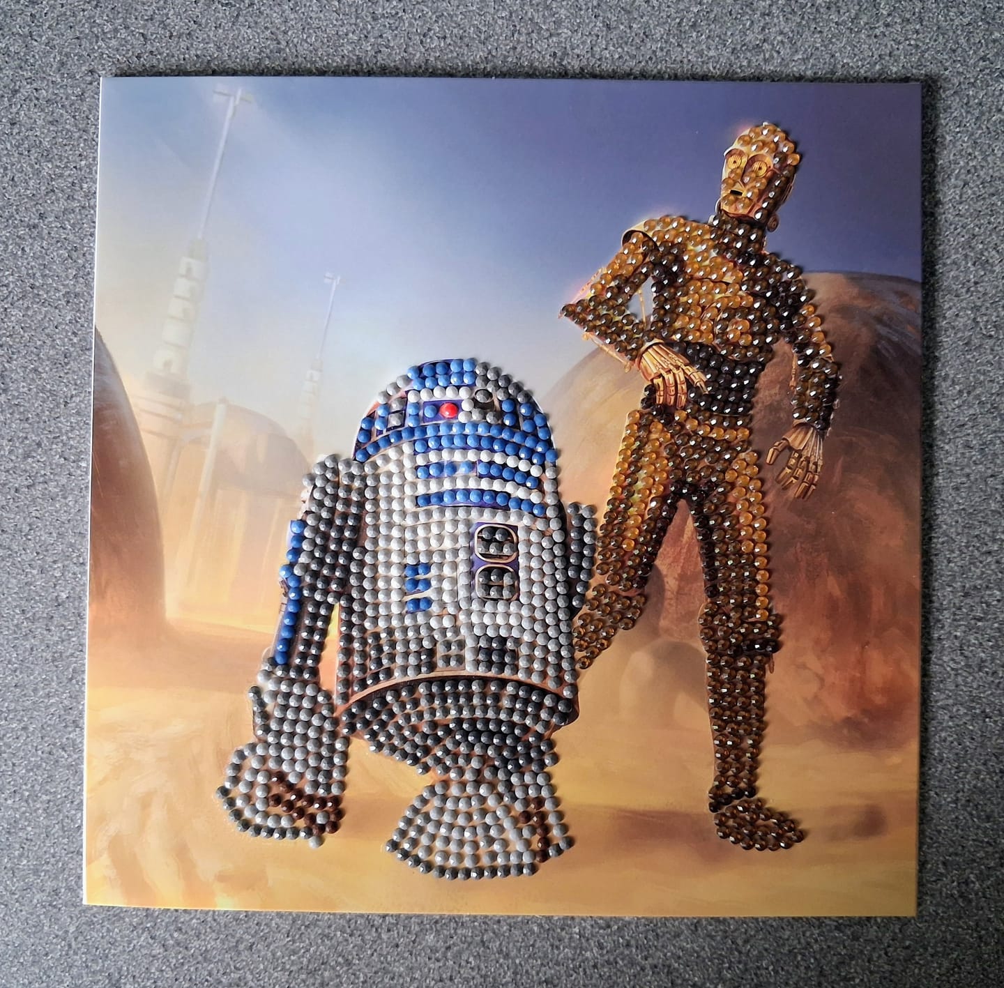 Customer photo review of "R2-D2 & C-3PO" Crystal Art Card 18x18cm