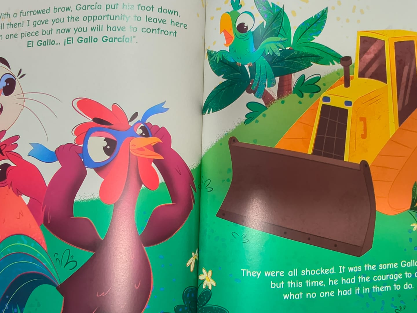 Customer photo review of El Gallo García | Libro Bilingüe