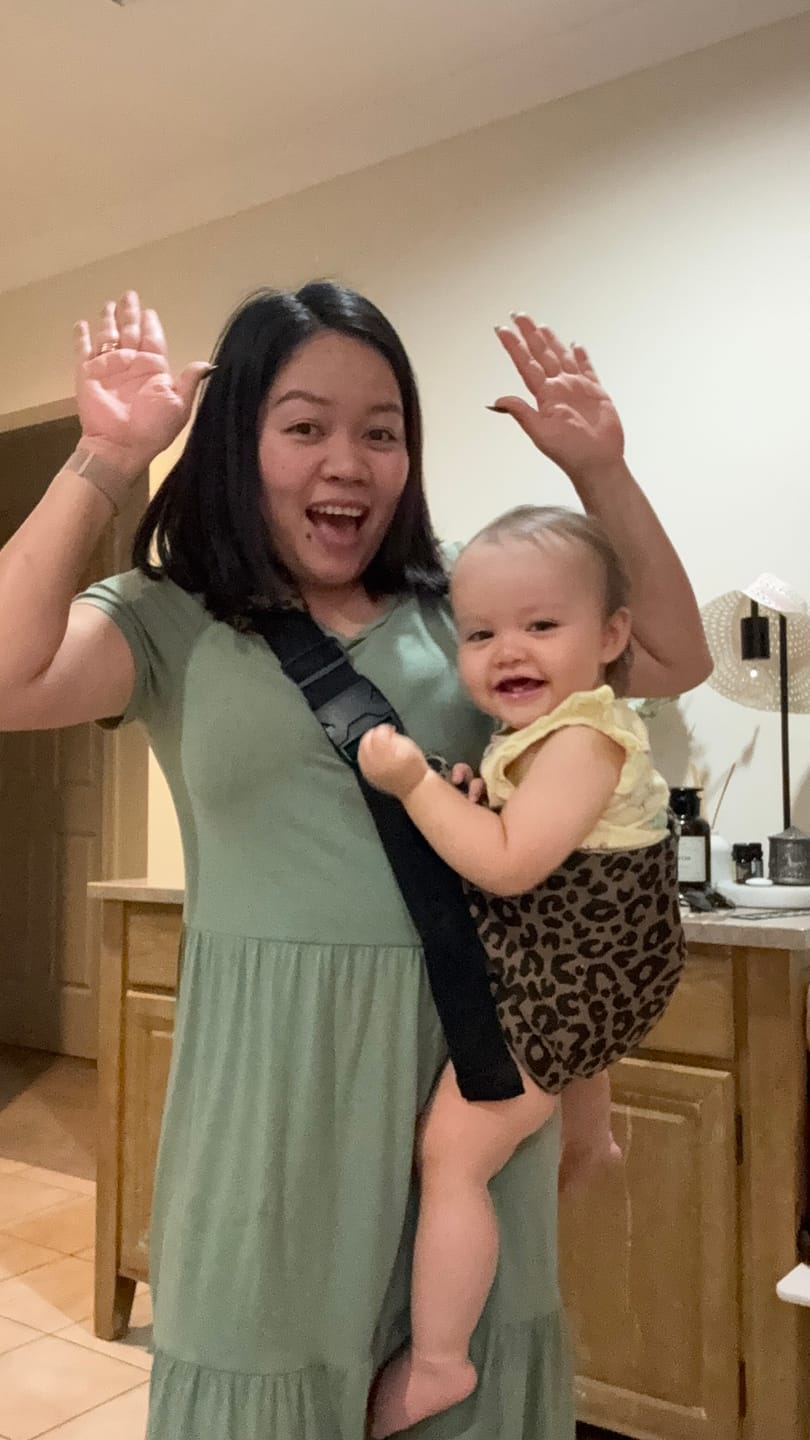 Customer photo review of POUCH™ TODDLER CARRIER