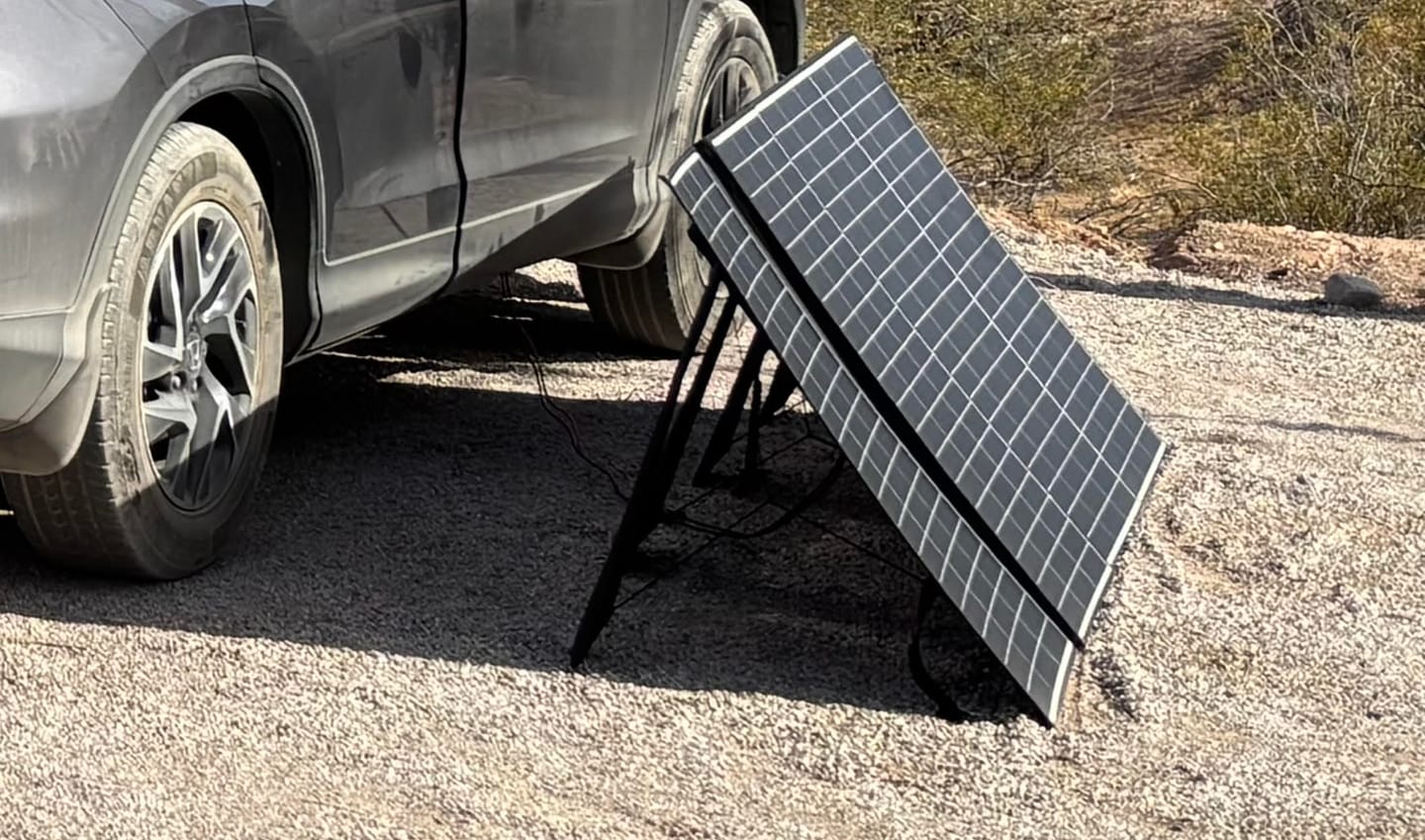 Customer photo review of ALLPOWERS 400W Foldable Solar Panel SP037