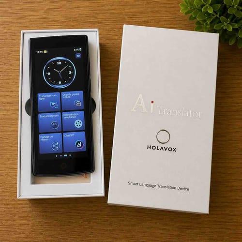 Customer photo review of Traducteur vocal Instantané portable - HOLAVOX