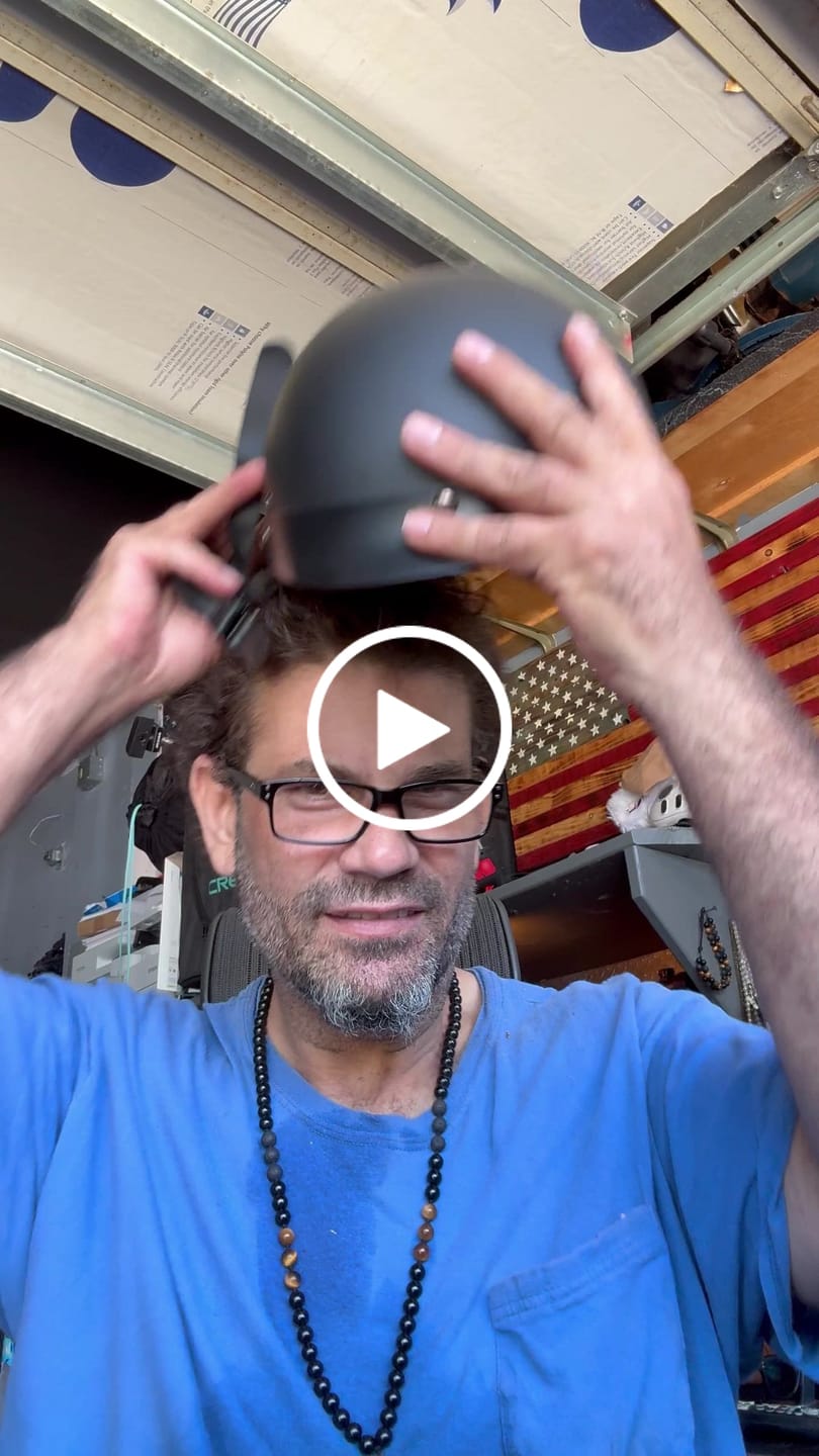 Customer video review of Low Profile Reversible DOT Polo Helmet / Matte Black