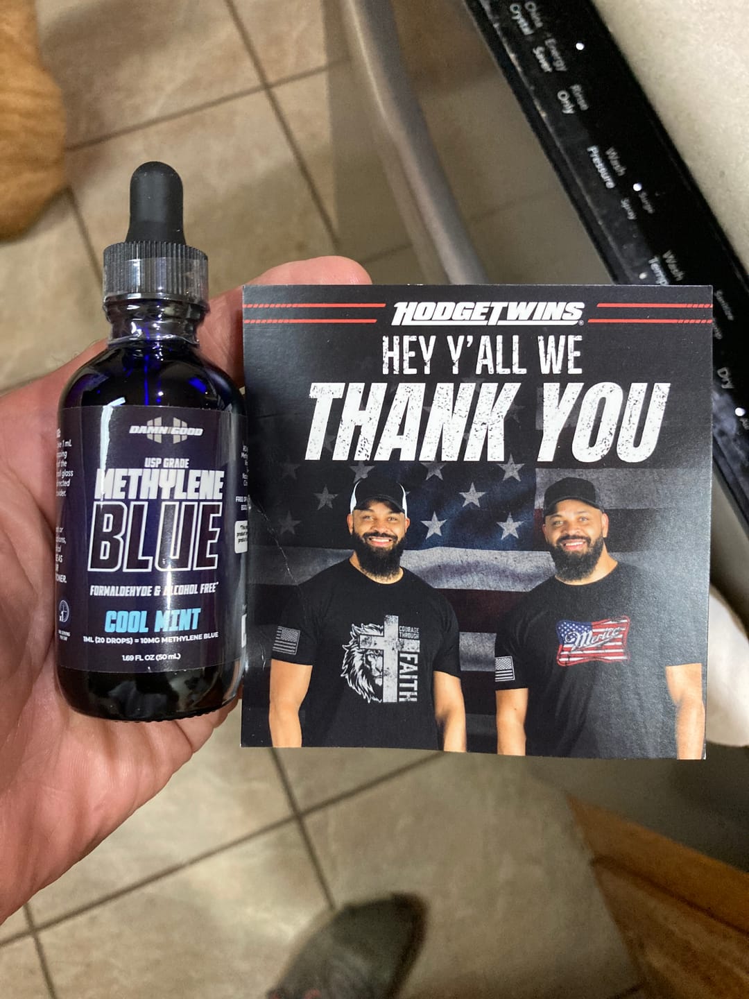 Customer photo review of Damn Good™ Methylene Blue Tincture - 50mL (30 Servings)