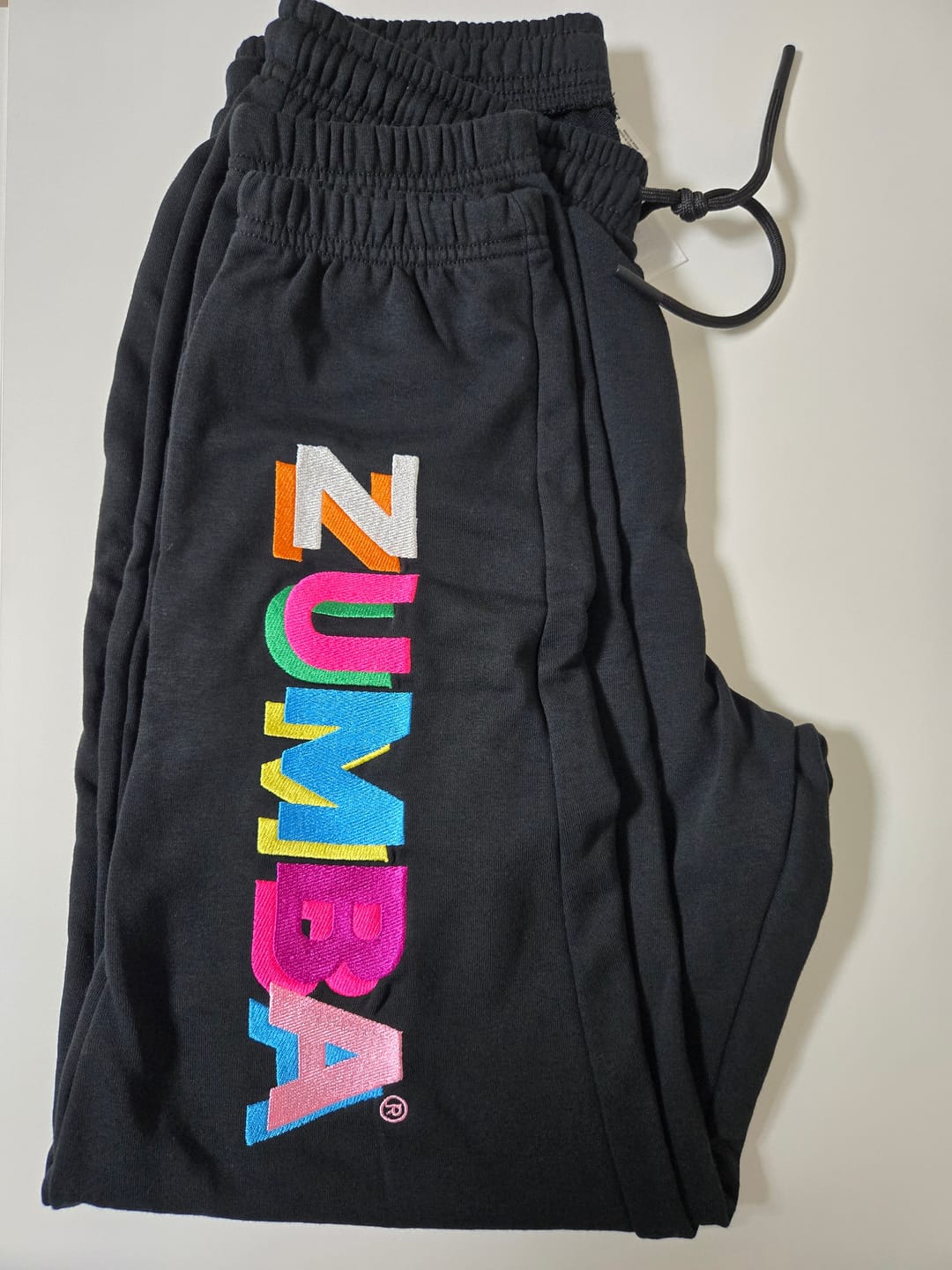 Customer photo review of Zumba Multicolor Logo Slouch Sweatpants