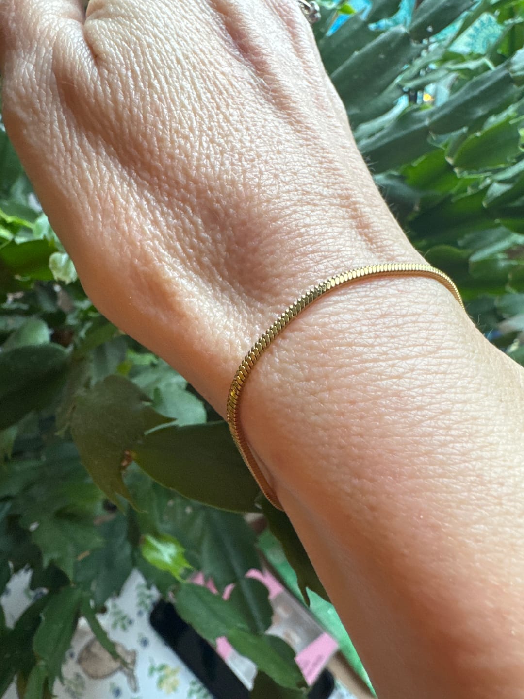 Customer photo review of Minimal Square Bracelet