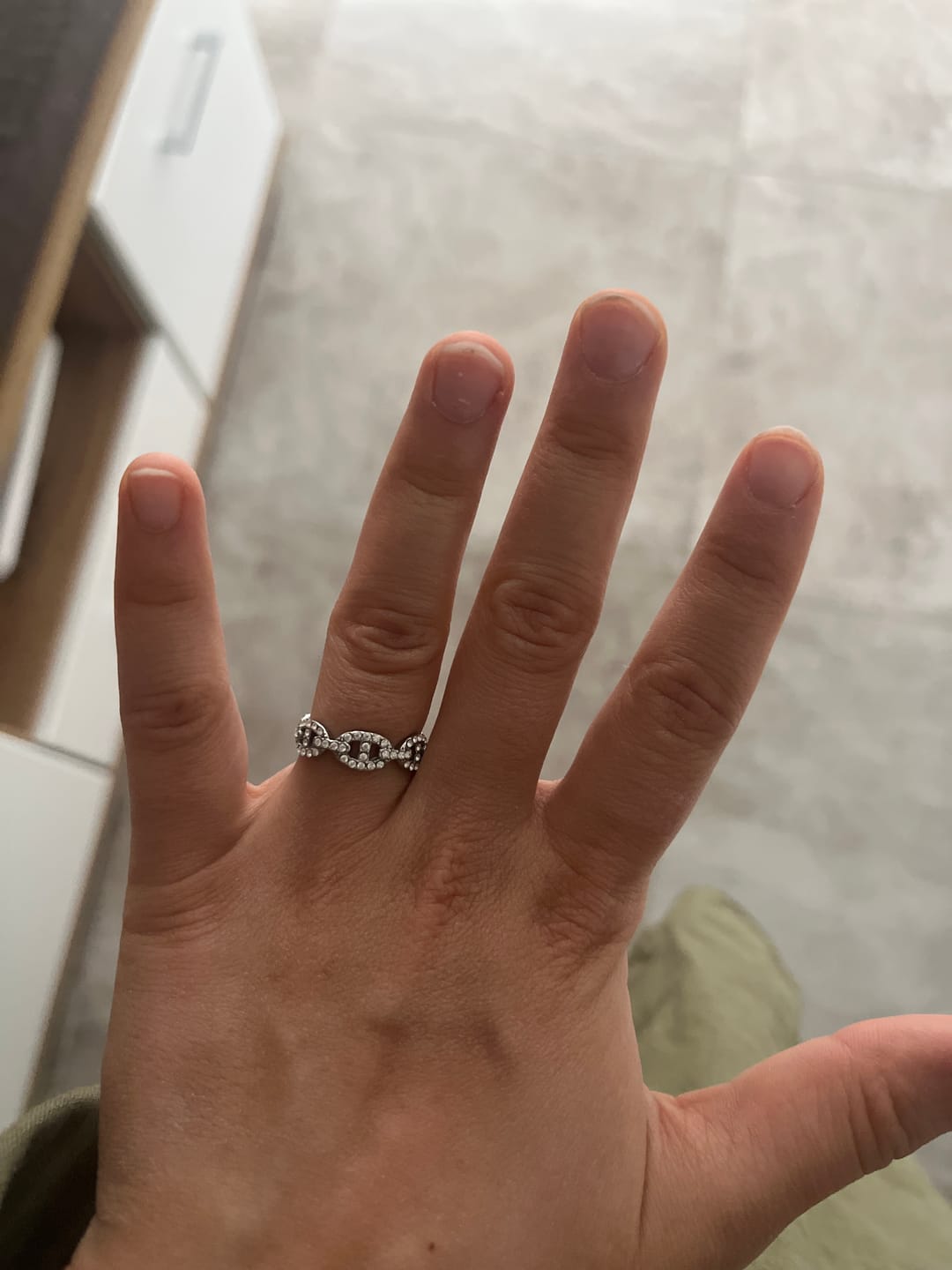 Customer photo review of Pave Flow Deluxe Ring 14K Vergoldet