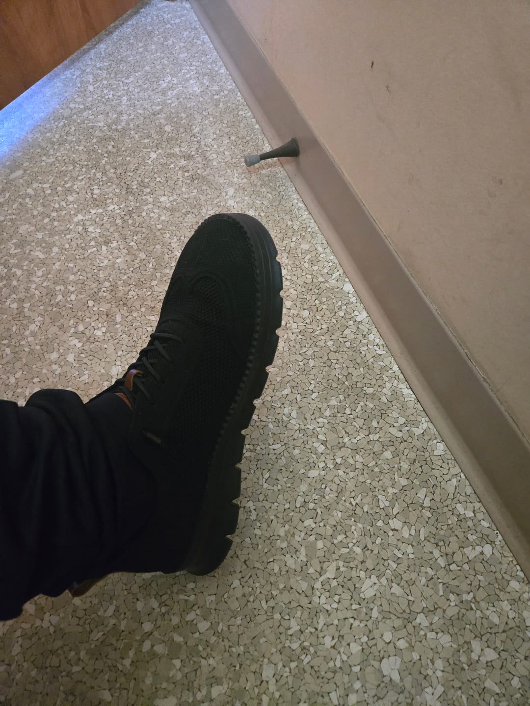 Customer photo review of Comfy Stride  - Hands Free Slip In  & Extra Wide Toe Box