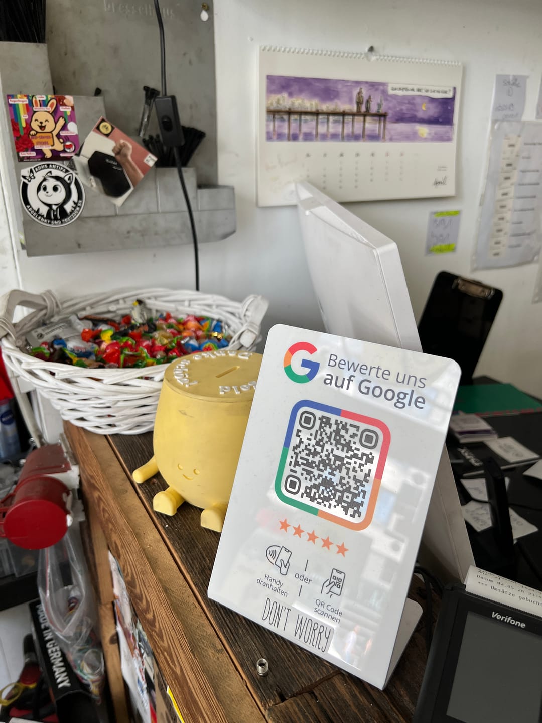 Customer photo review of Google Bewertung Aufsteller mit NFC & QR-Code