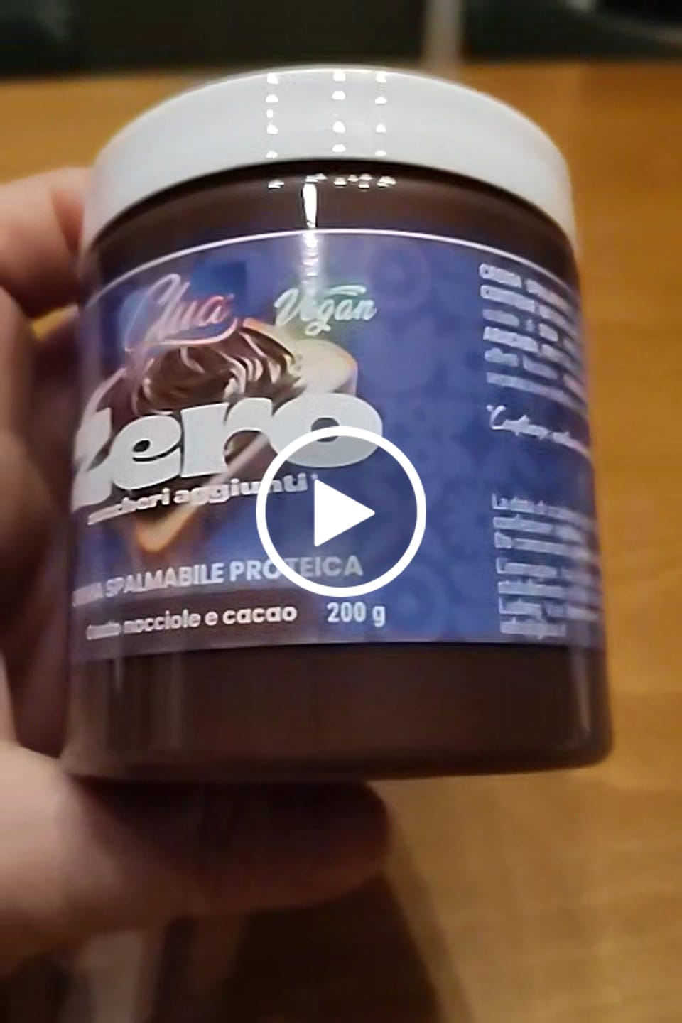 Customer video review of Crema proteica alla nocciola e cacao