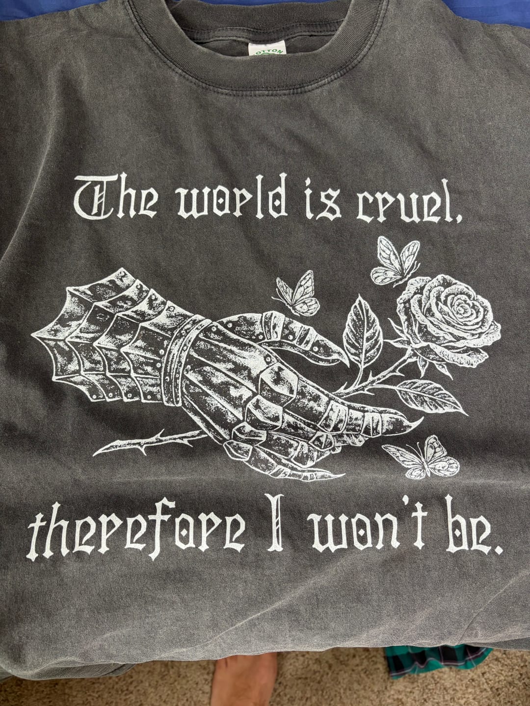 Customer photo review of Cruel World Oversized Tee