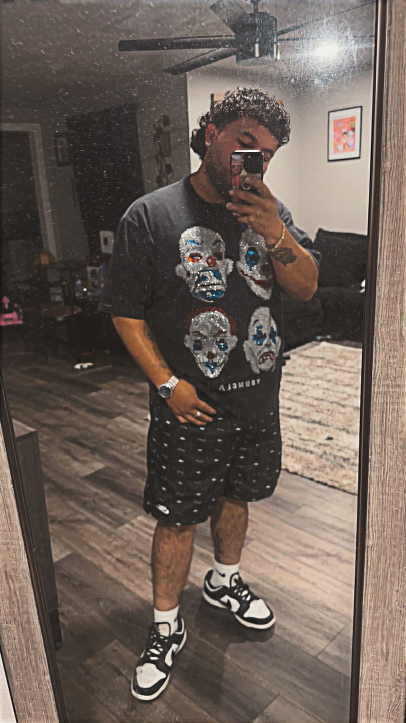 Customer photo review of 4257 - Batman Rhinestone Tees