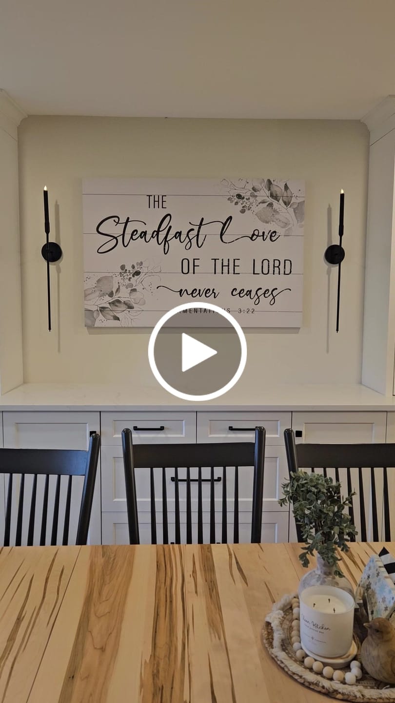 Customer video review of Lamentations 3:22 The Steadfast Love Of The Lord Never Ceases Canvas Wall Art